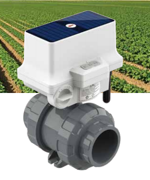 Solar-equipped valve