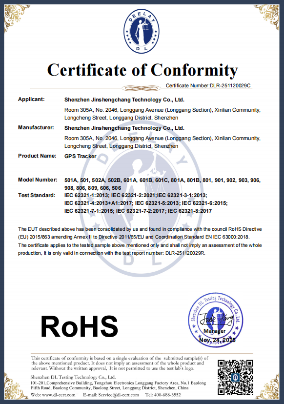 RoHS Certification